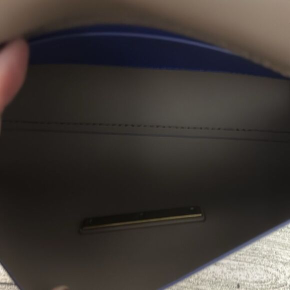 Zac Posen Eartha Cobalt Blue Folded Gusset Leather Crossbody With Dustbag - Picture 13 of 15